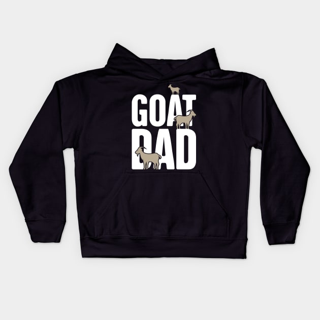 Goat Dad Kids Hoodie by MeatMan